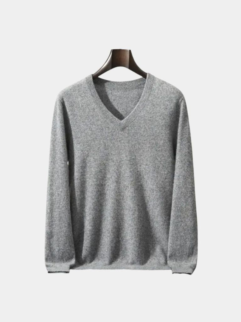 Cashmere V Neck Knitwear Sweater - Verocci Essentials