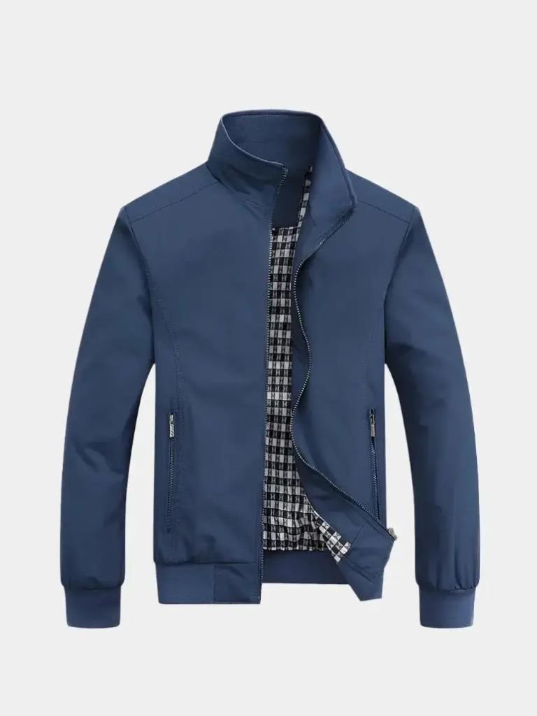 Casual Solid Bomber Jacket - Verocci Essentials