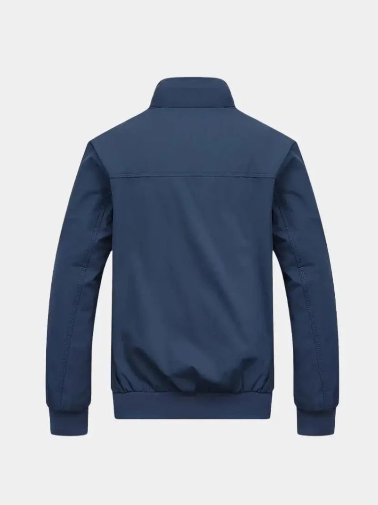 Casual Solid Bomber Jacket - Verocci Essentials
