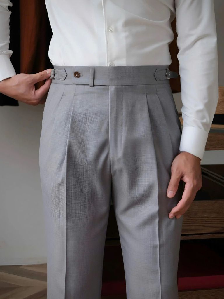 Classic Genova Sidetab Trousers - Verocci Essentials