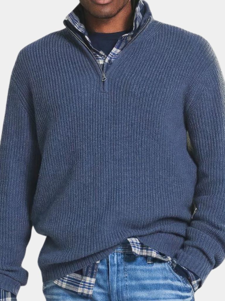 Classic Highland Quarter-Zip Sweater - Verocci Essentials