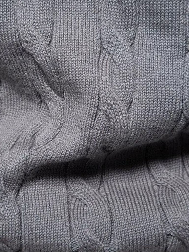 Cotton  Crew Neck Pullover Sweater - Verocci Essentials