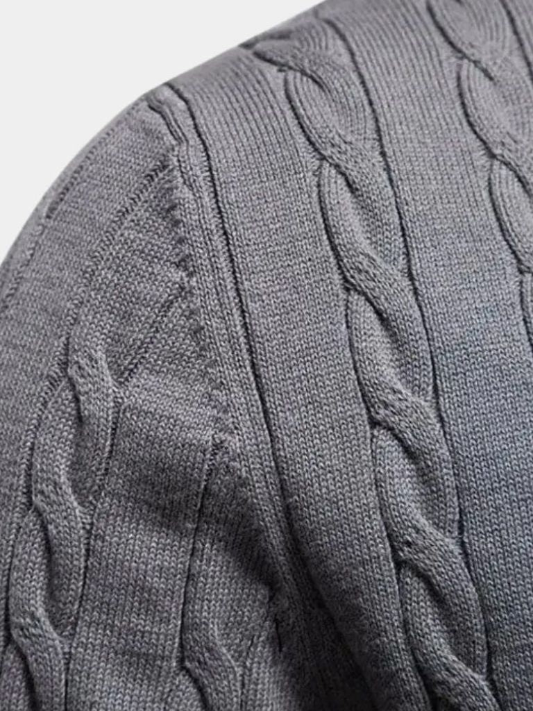 Cotton  Crew Neck Pullover Sweater - Verocci Essentials