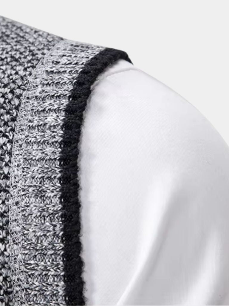Elegant Full-Zip Sweater Vest - Verocci Essentials