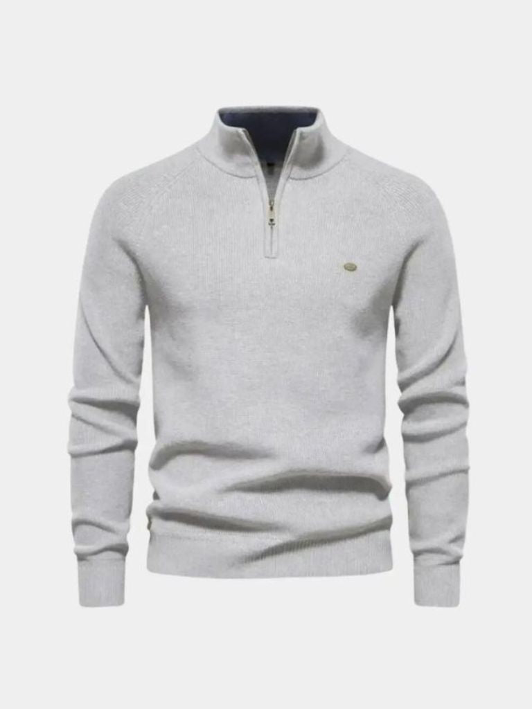 Elegant Quarter Zip Sweater - Verocci Essentials