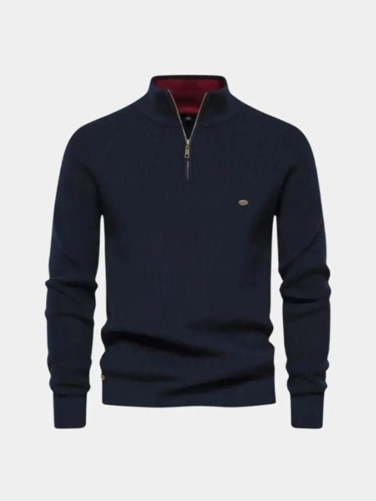 Elegant Quarter Zip Sweater - Verocci Essentials