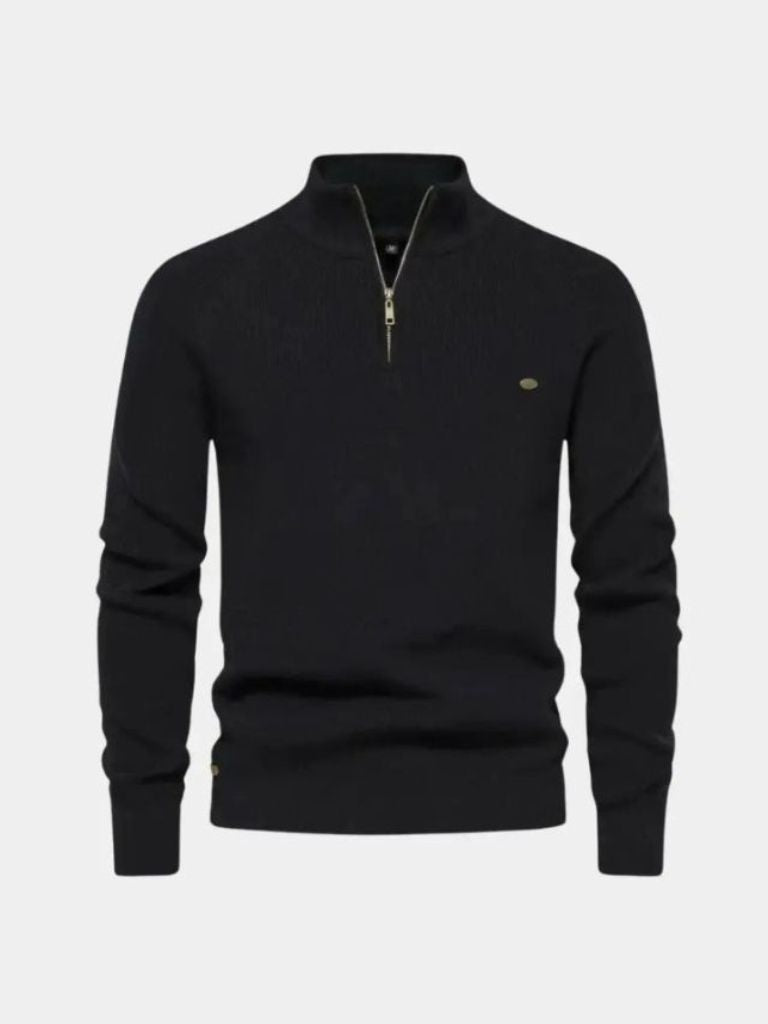 Elegant Quarter Zip Sweater - Verocci Essentials