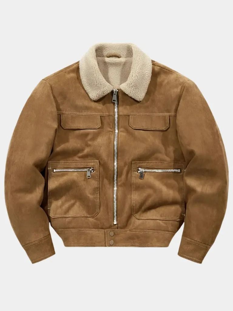 Essential Fleece Suede Jacket - Verocci Essentials