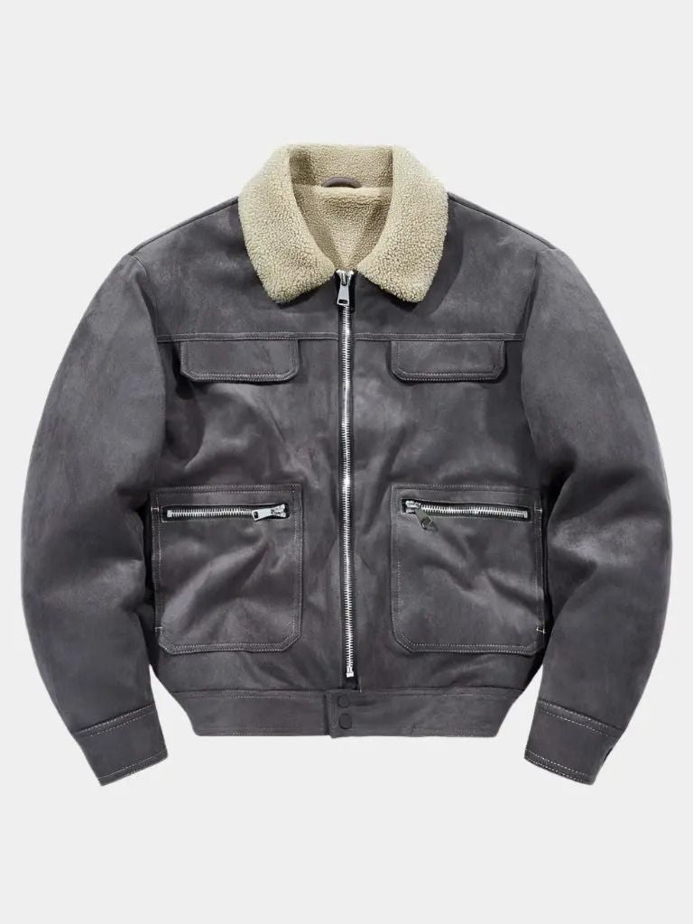 Essential Fleece Suede Jacket - Verocci Essentials