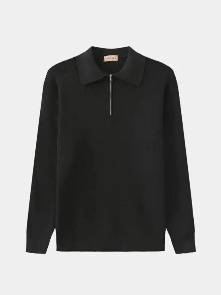 Essential Half Zip Pullover Sweater - Verocci Essentials