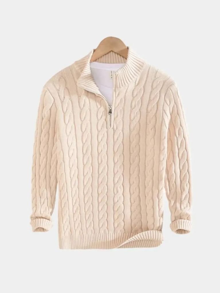Essential Half Zip Curve Sweater - Verocci Essentials