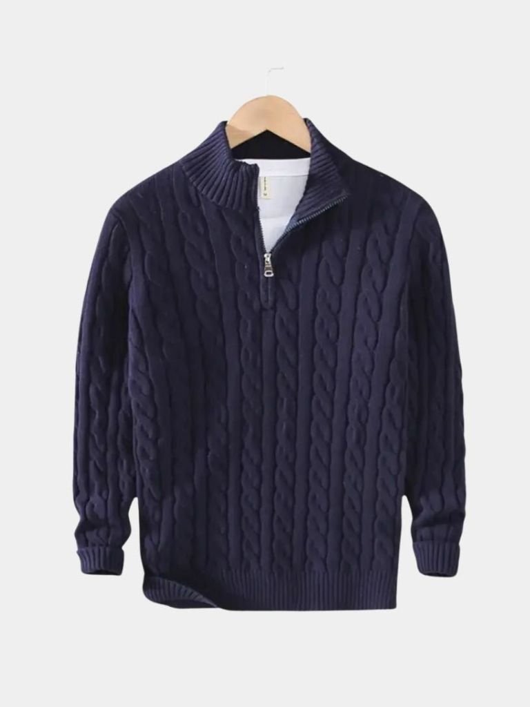 Essential Half Zip Curve Sweater - Verocci Essentials