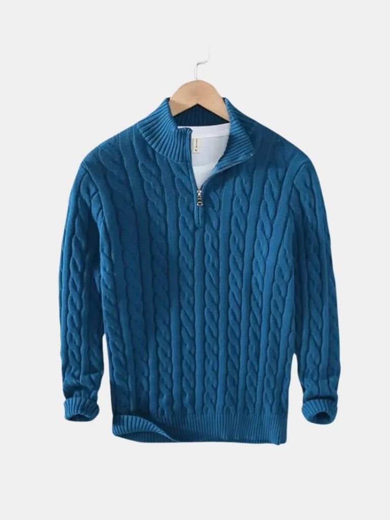 Essential Half Zip Curve Sweater - Verocci Essentials