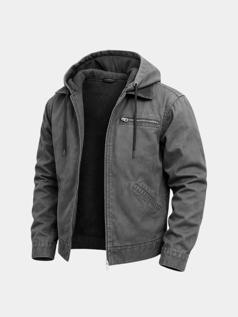 Essential Hooded Work Jacket - Verocci Essentials