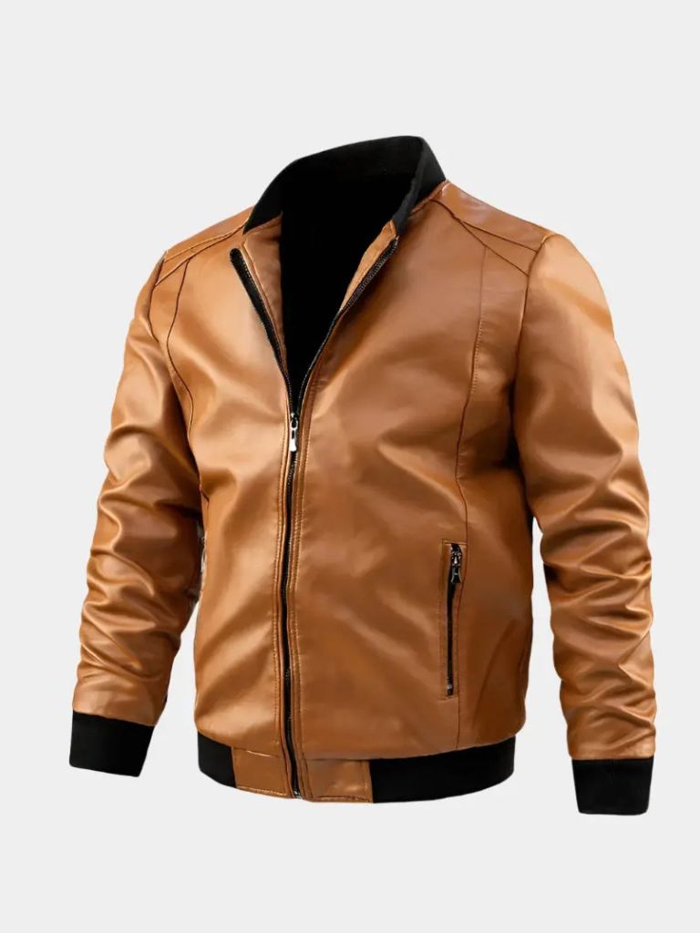 Essential Leather Jacket - Verocci Essentials
