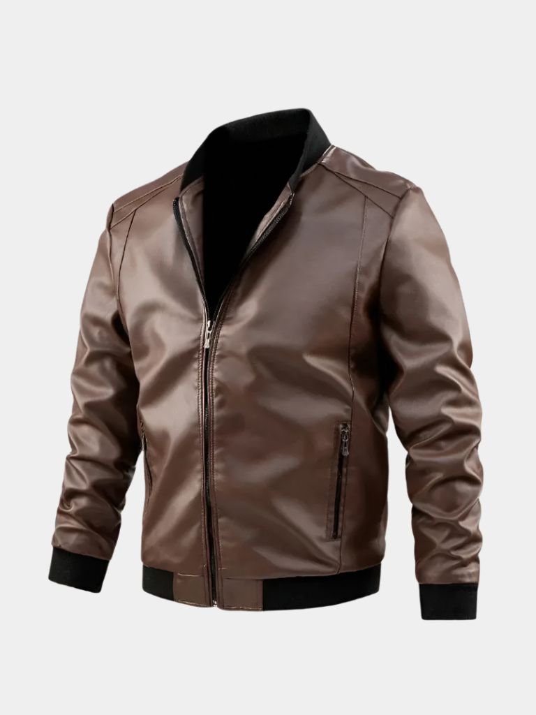 Essential Leather Jacket - Verocci Essentials
