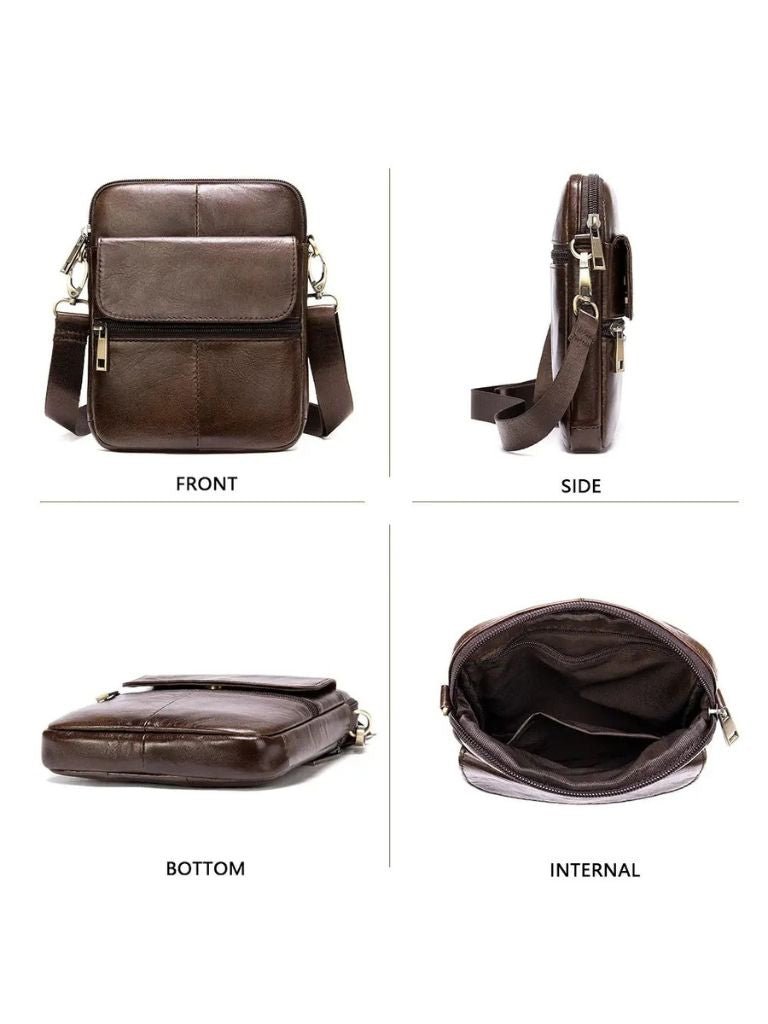 Essential Leather Shoulder Bag - Verocci Essentials