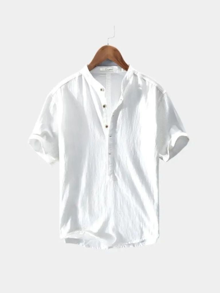 Essential Short Sleeve Linen Shirt - Verocci Essentials
