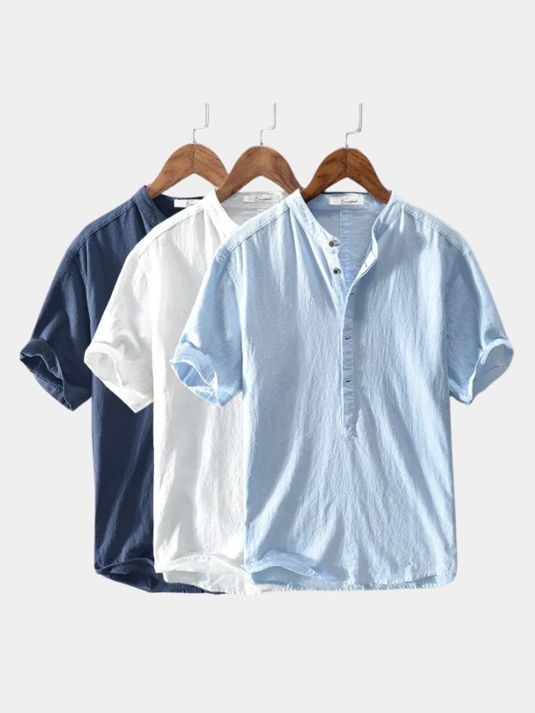 Essential Short Sleeve Linen Shirt - Verocci Essentials