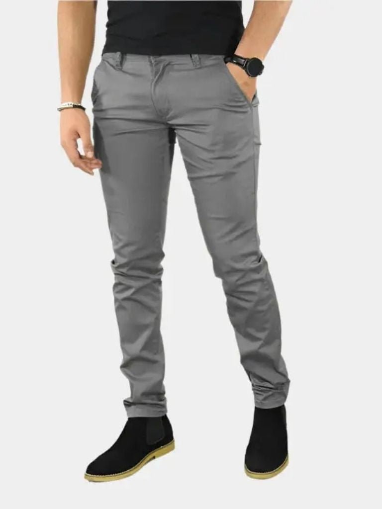 Essential Slim Fit Straight Trousers - Verocci Essentials