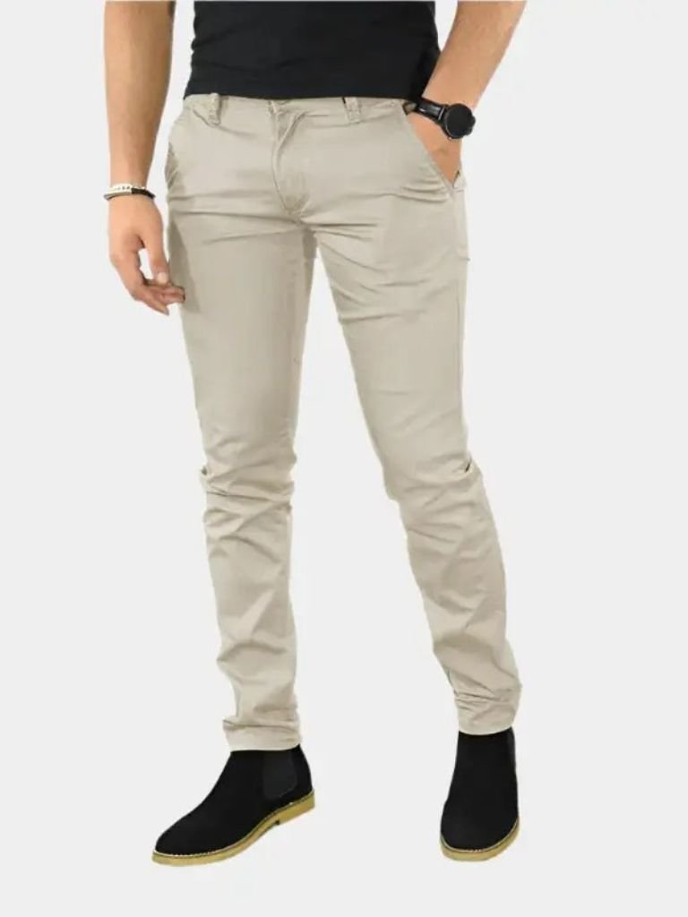 Essential Slim Fit Straight Trousers - Verocci Essentials
