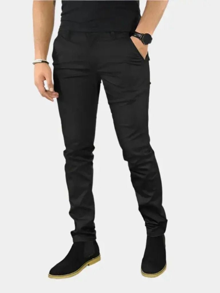 Essential Slim Fit Straight Trousers - Verocci Essentials