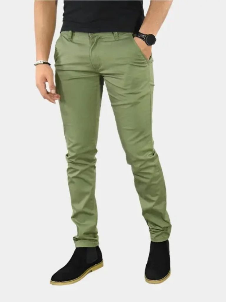 Essential Slim Fit Straight Trousers - Verocci Essentials