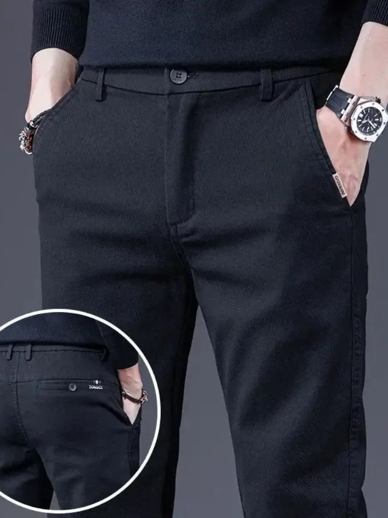 Essential Stretchy Straight Trousers - Verocci Essentials