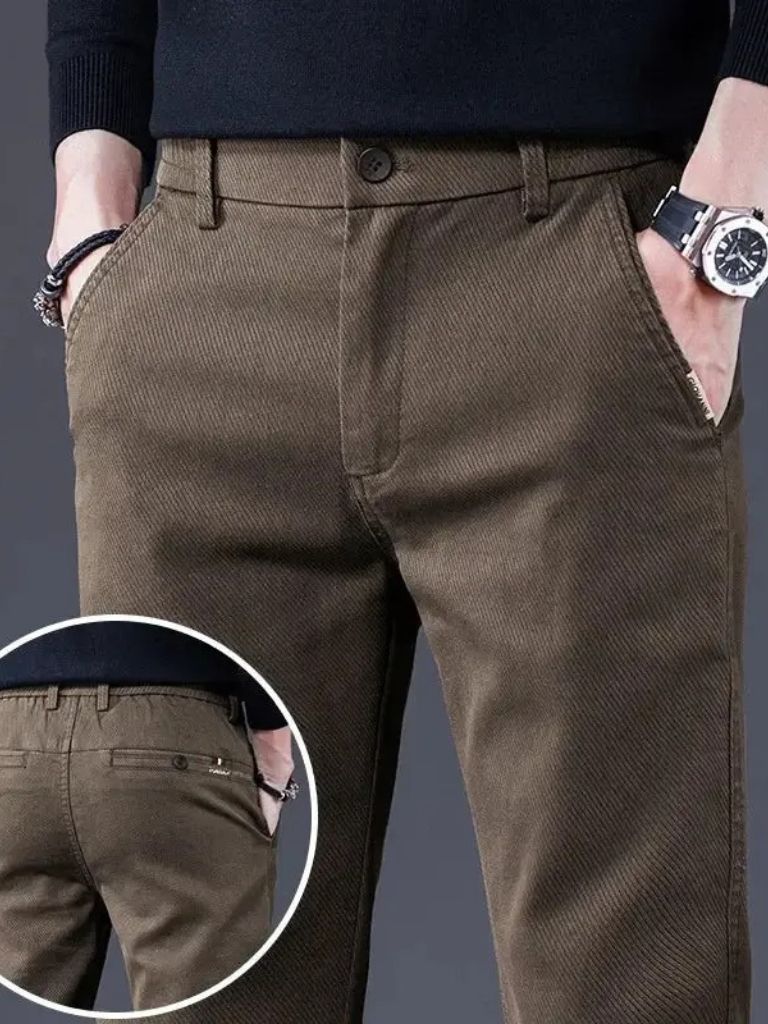 Essential Stretchy Straight Trousers - Verocci Essentials