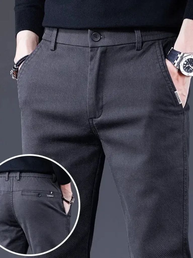 Essential Stretchy Straight Trousers - Verocci Essentials