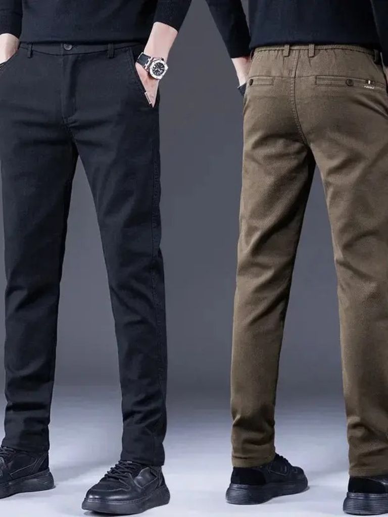 Essential Stretchy Straight Trousers - Verocci Essentials