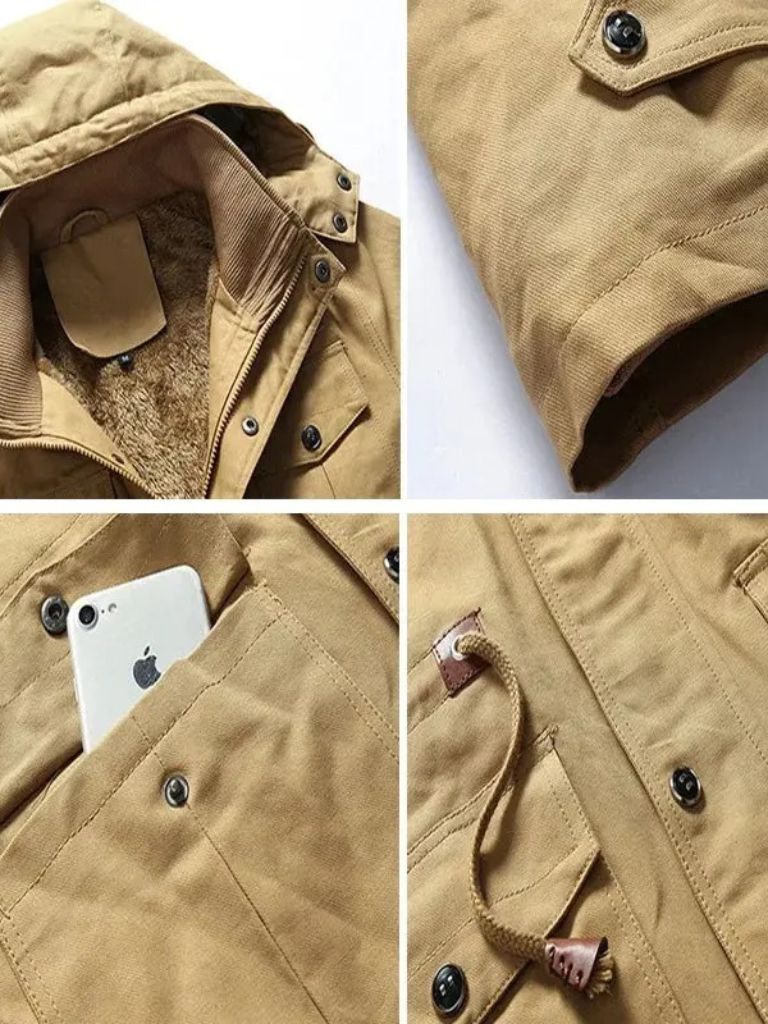 Fleece Hooded Bomber Jacket - Verocci Essentials