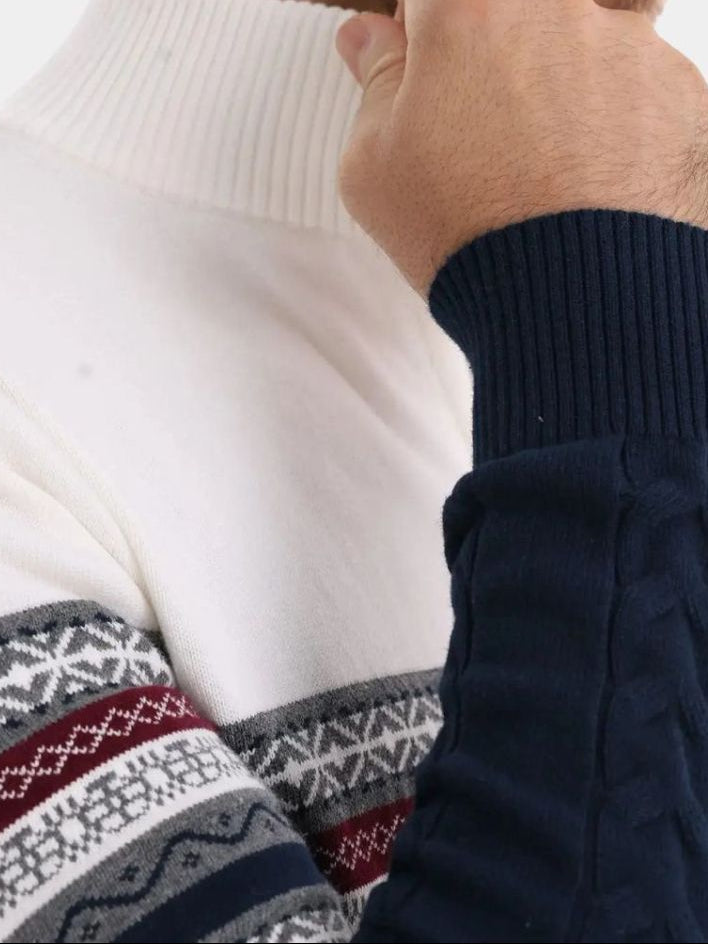 Half Zip Knit Pullover Sweater - Verocci Essentials