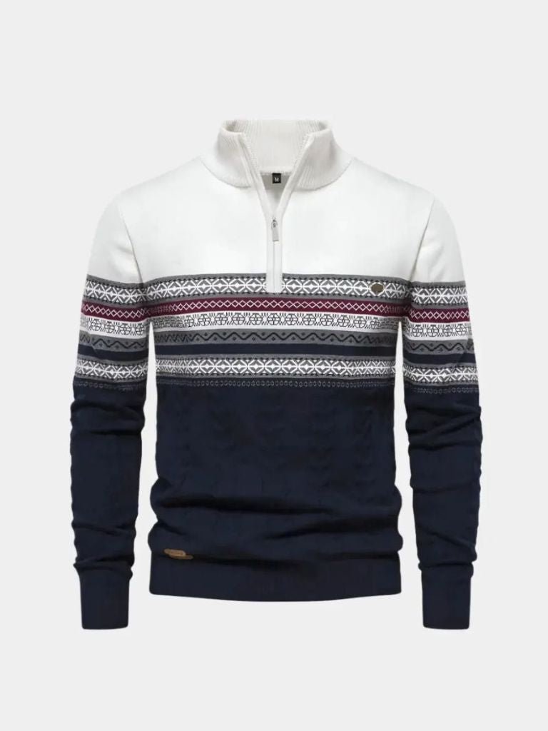 Half Zip Knit Pullover Sweater - Verocci Essentials