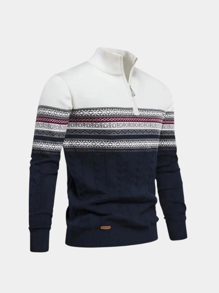 Half Zip Knit Pullover Sweater - Verocci Essentials