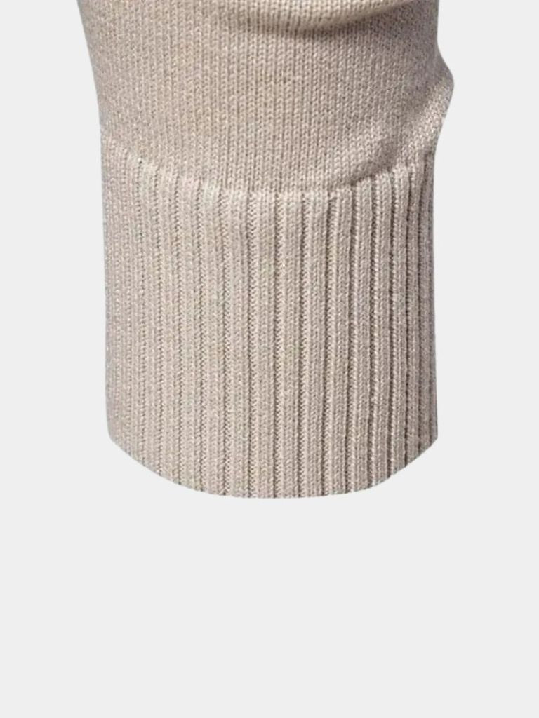 Half Zip Knitwear Solid Color Cardigan Sweater - Verocci Essentials