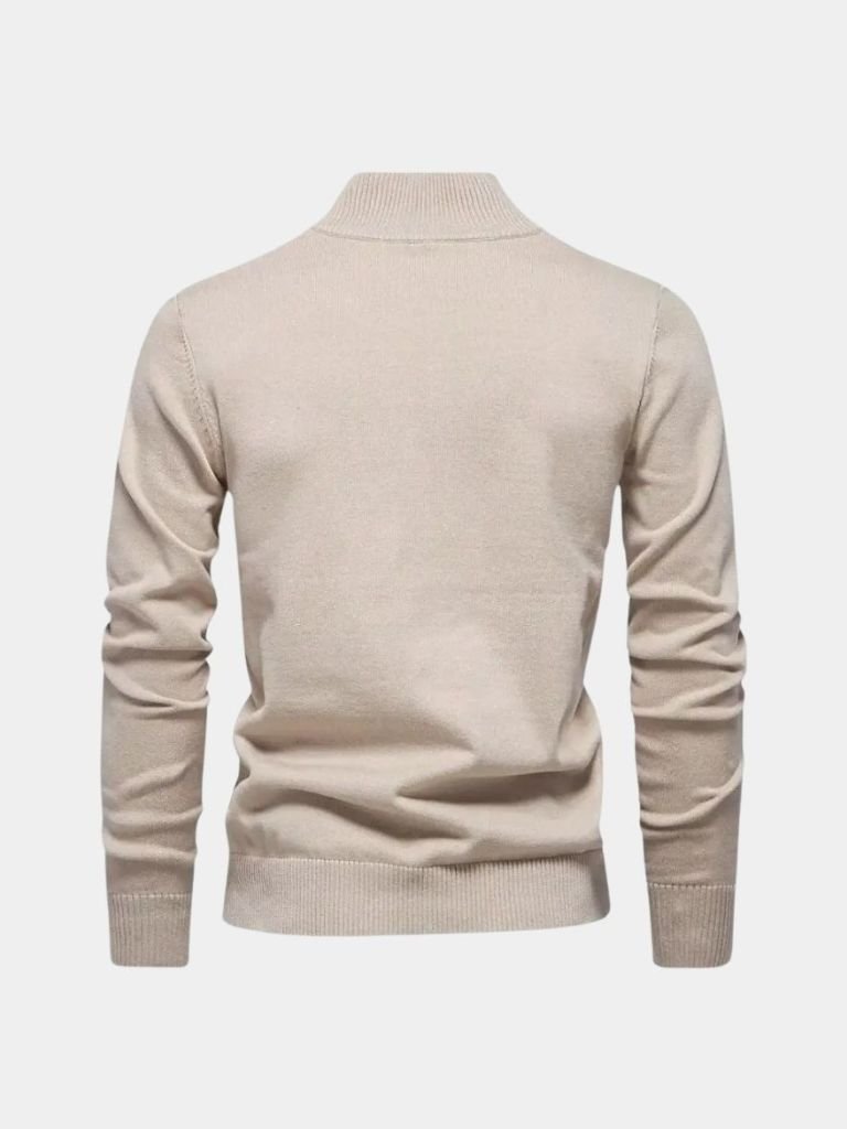Half Zip Knitwear Solid Color Cardigan Sweater - Verocci Essentials