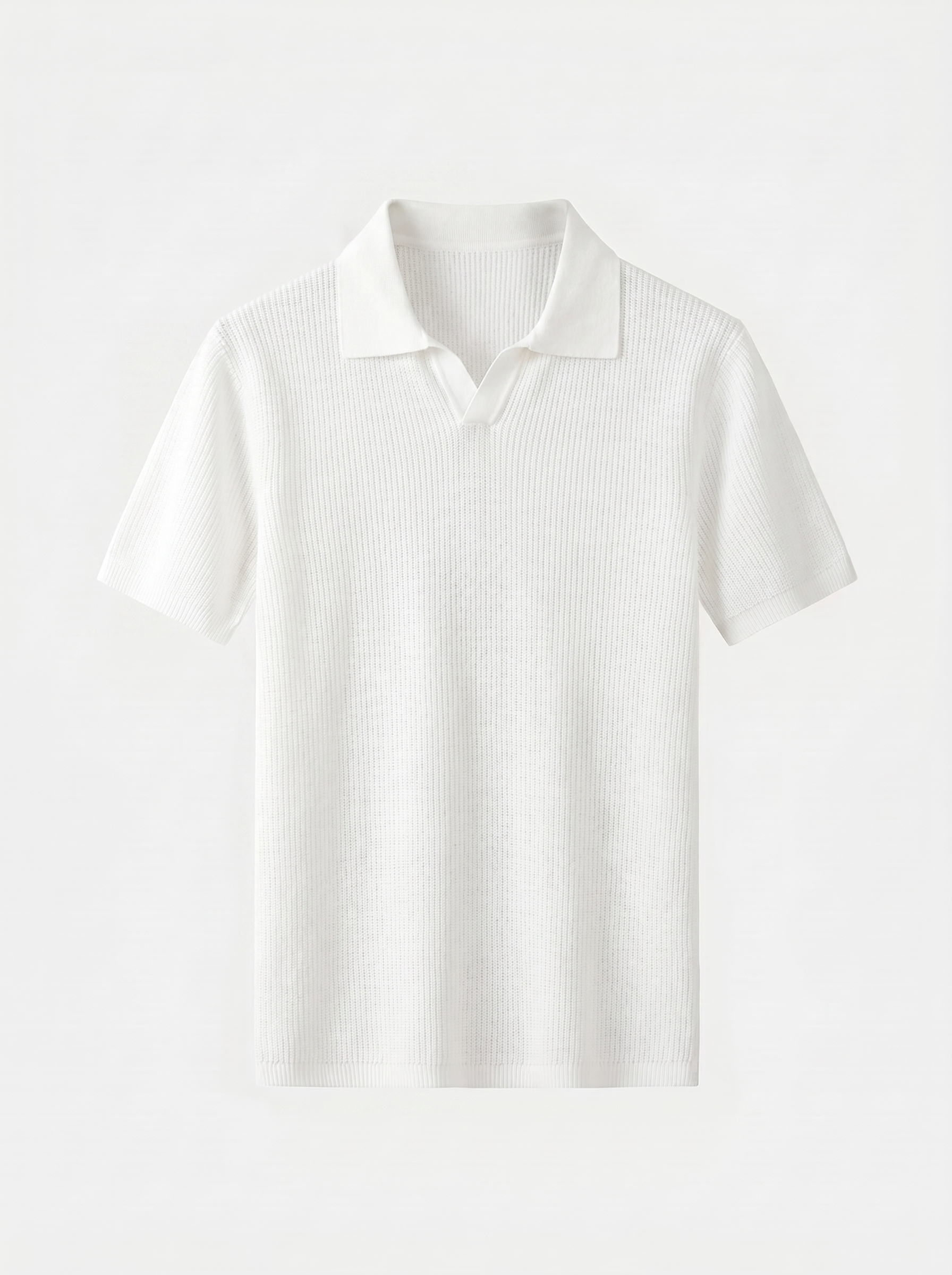 Casual Buttonless Knit Polo Shirt - Verocci Essentials