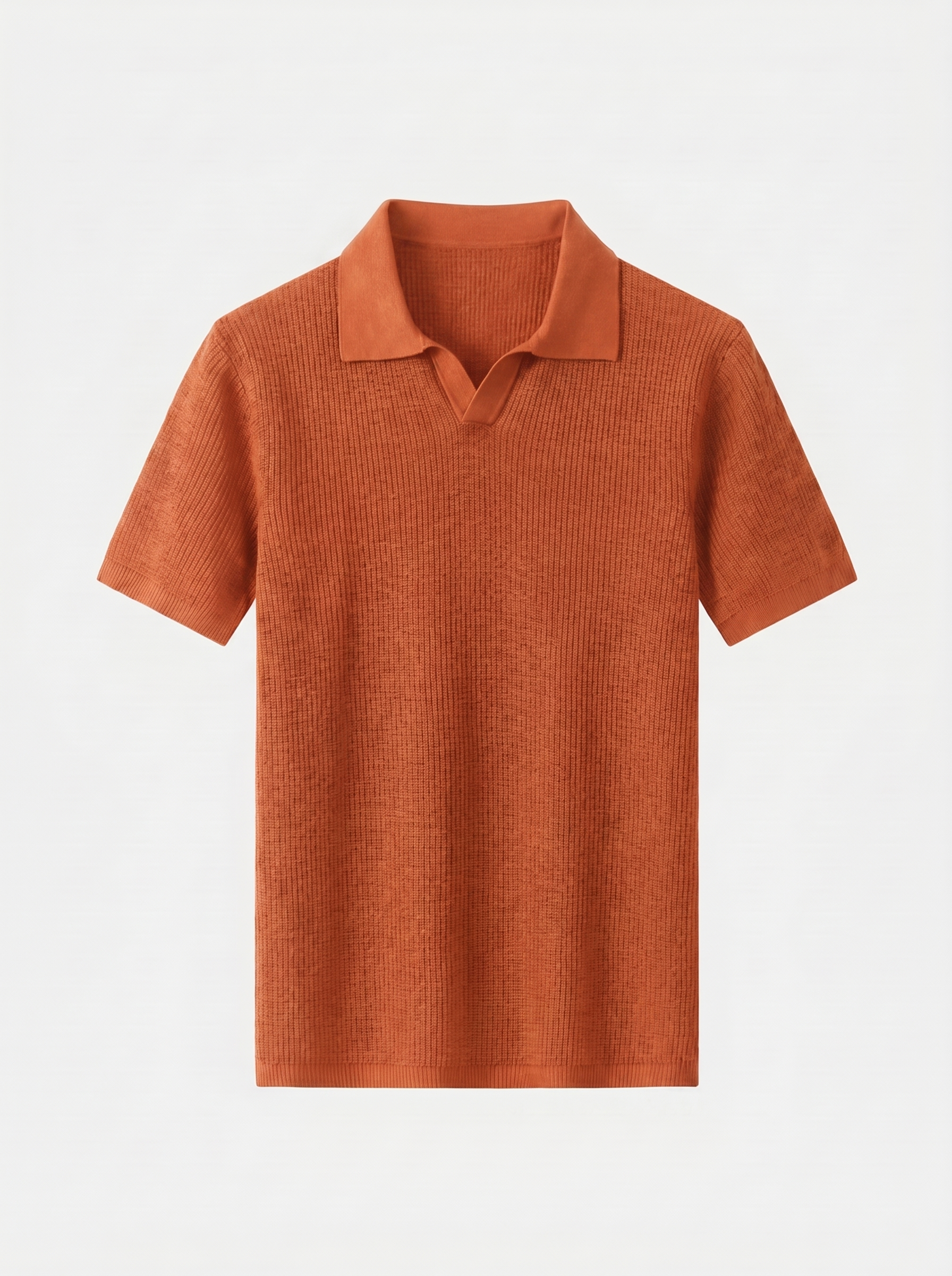 Casual Buttonless Knit Polo Shirt - Verocci Essentials