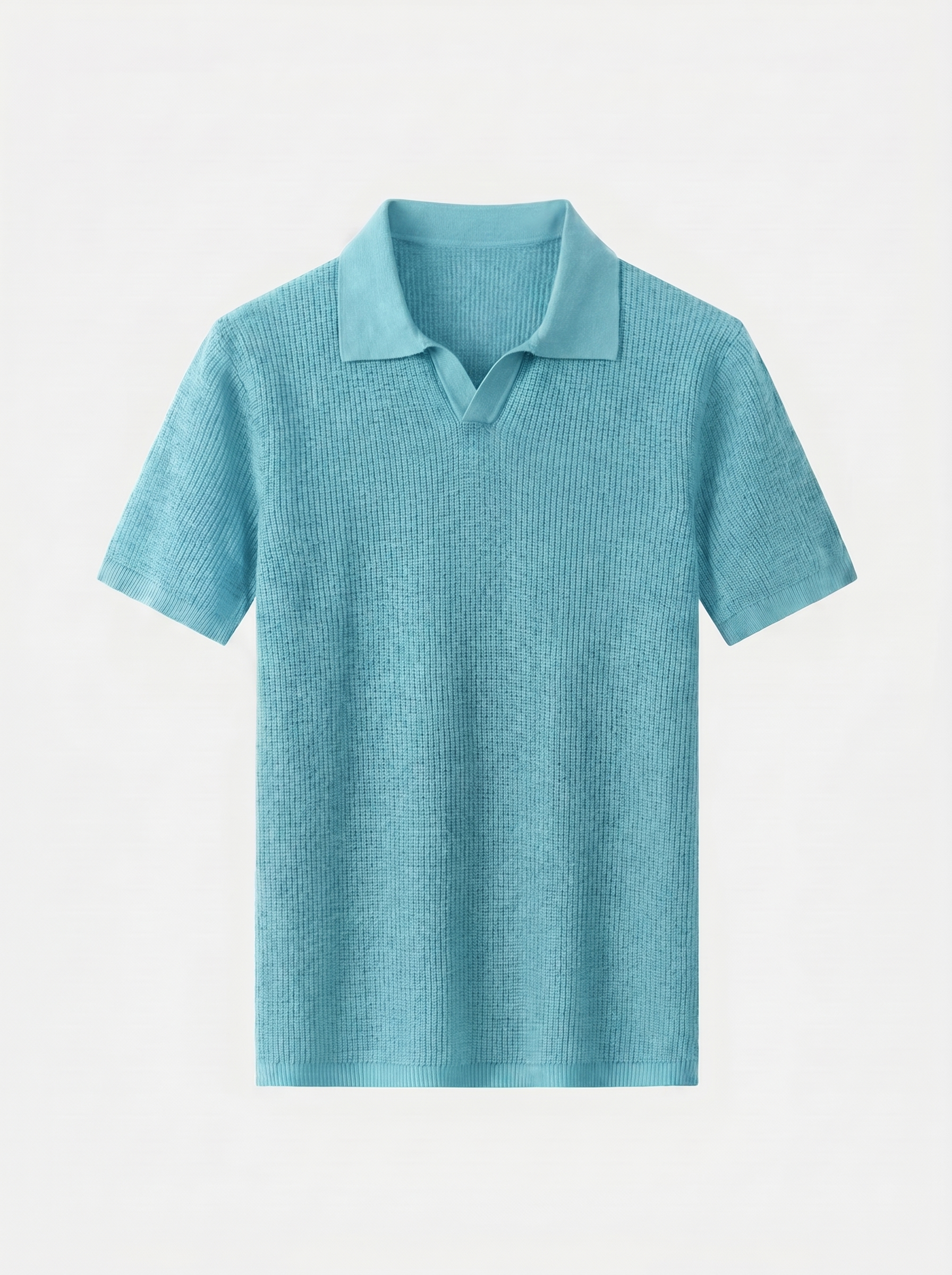 Casual Buttonless Knit Polo Shirt - Verocci Essentials