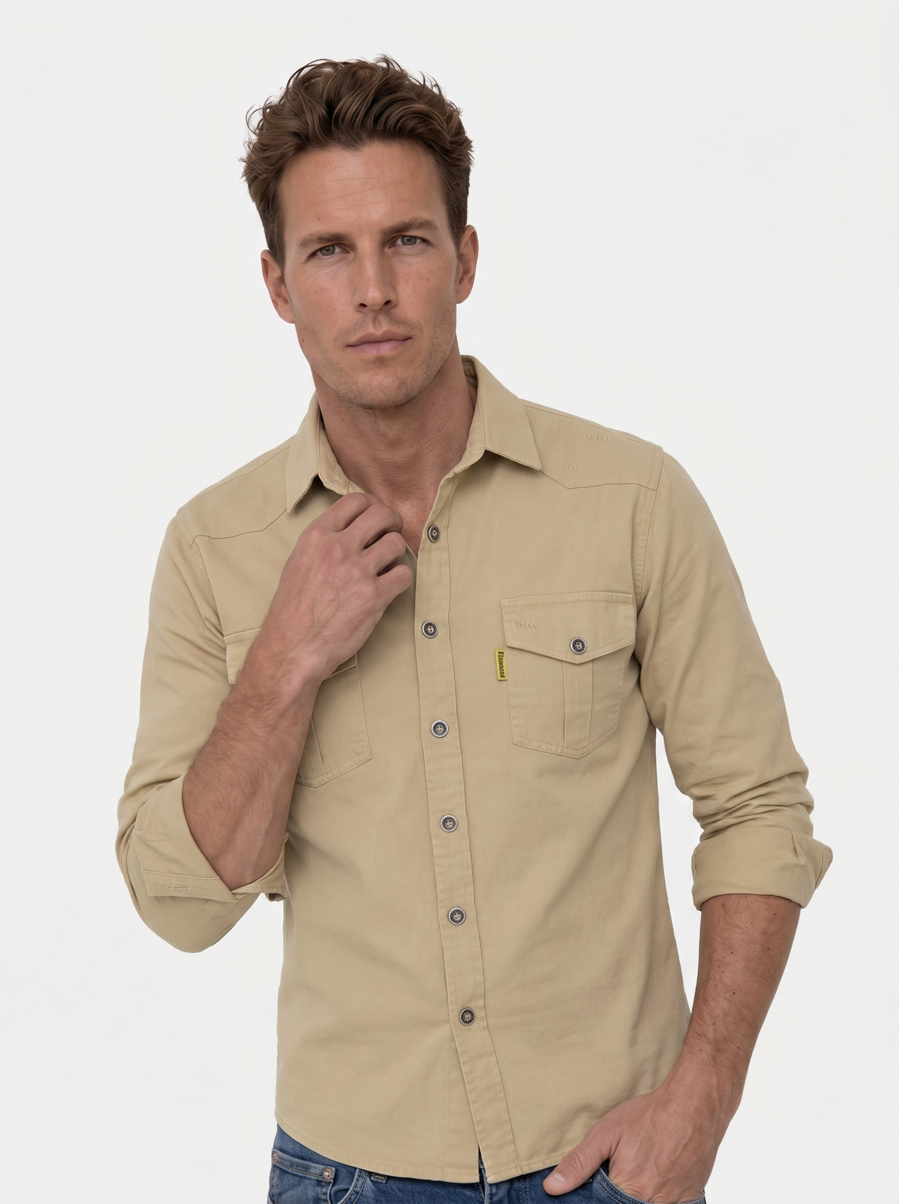 Casual Modern Men Shirt - Verocci Essentials