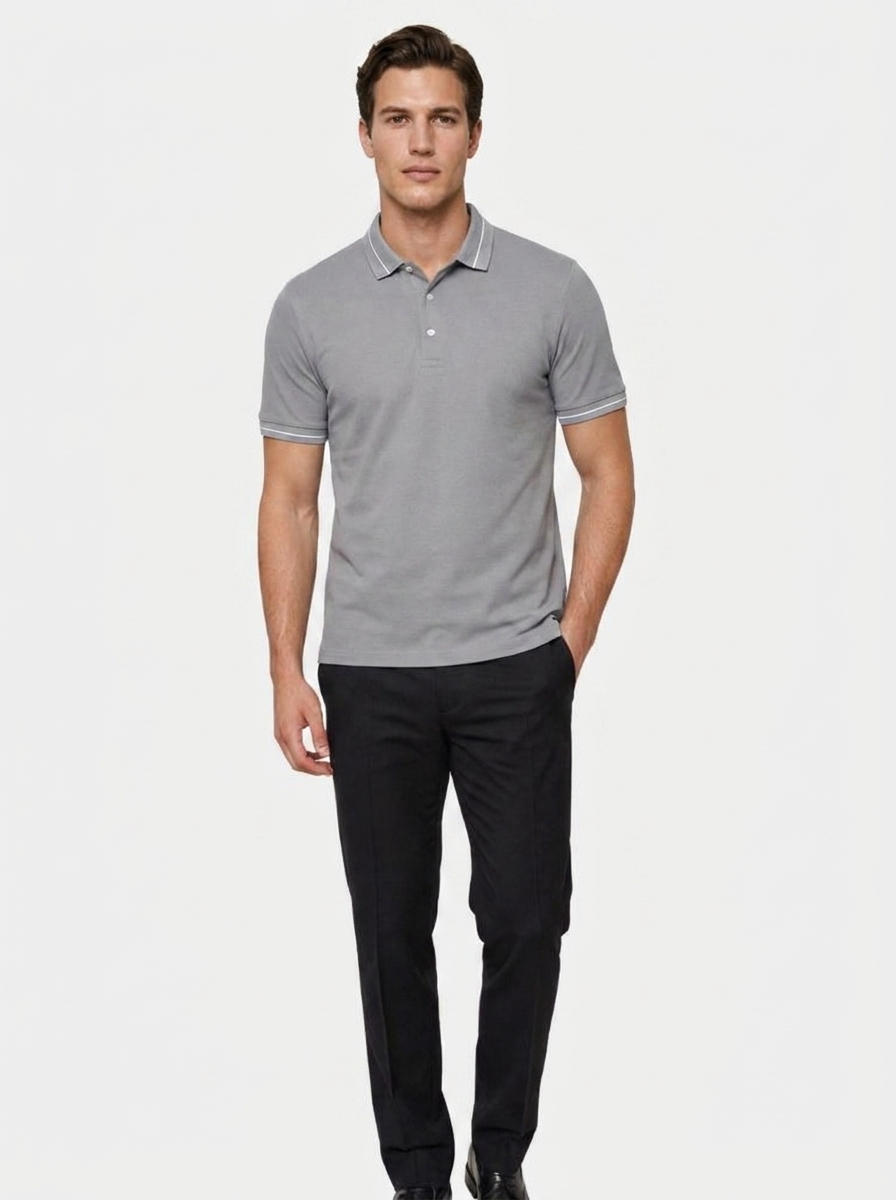 Steel Grey Polo – Verocci Essentials