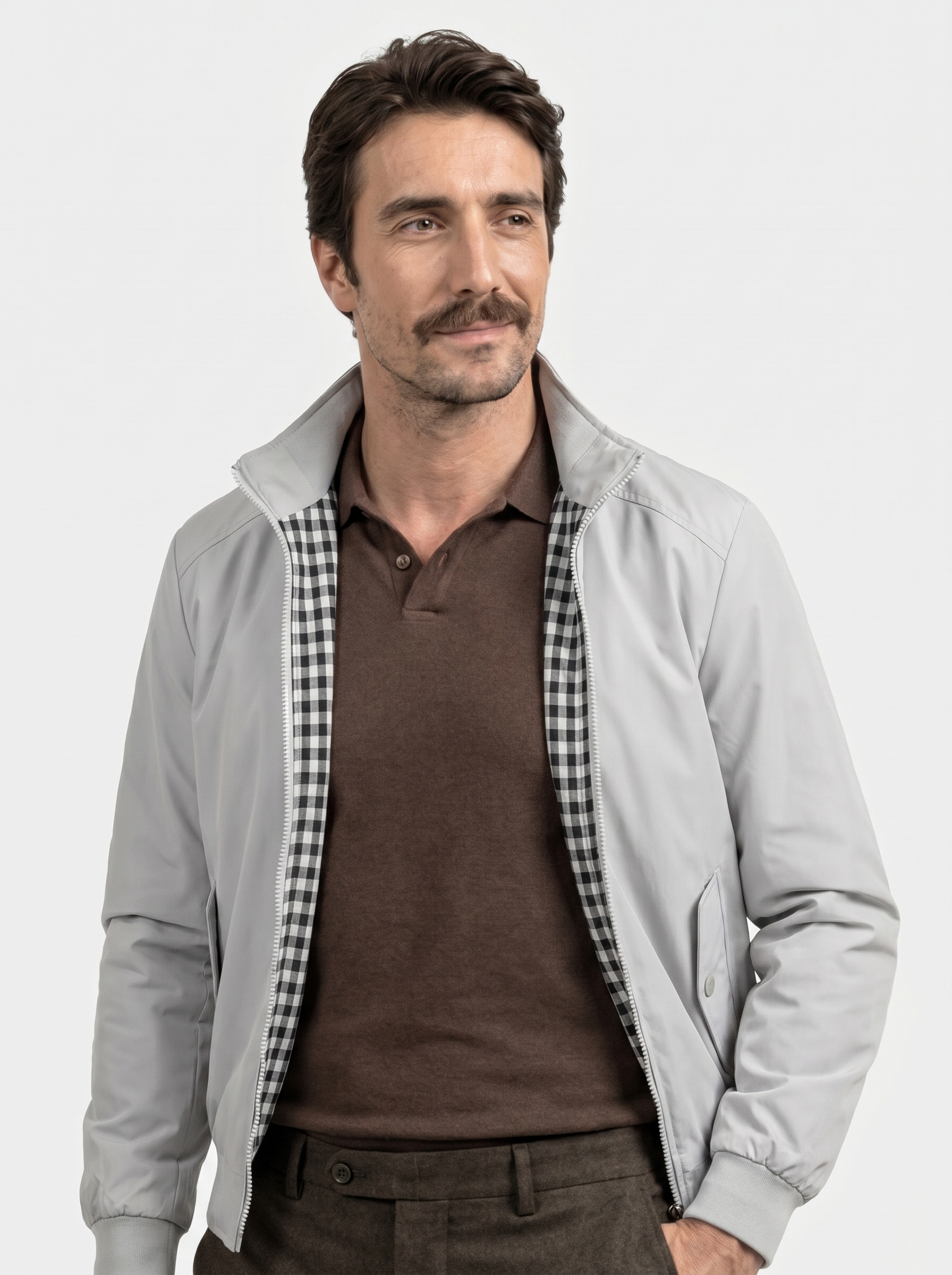 Casual Solid Bomber Jacket - Verocci Essentials