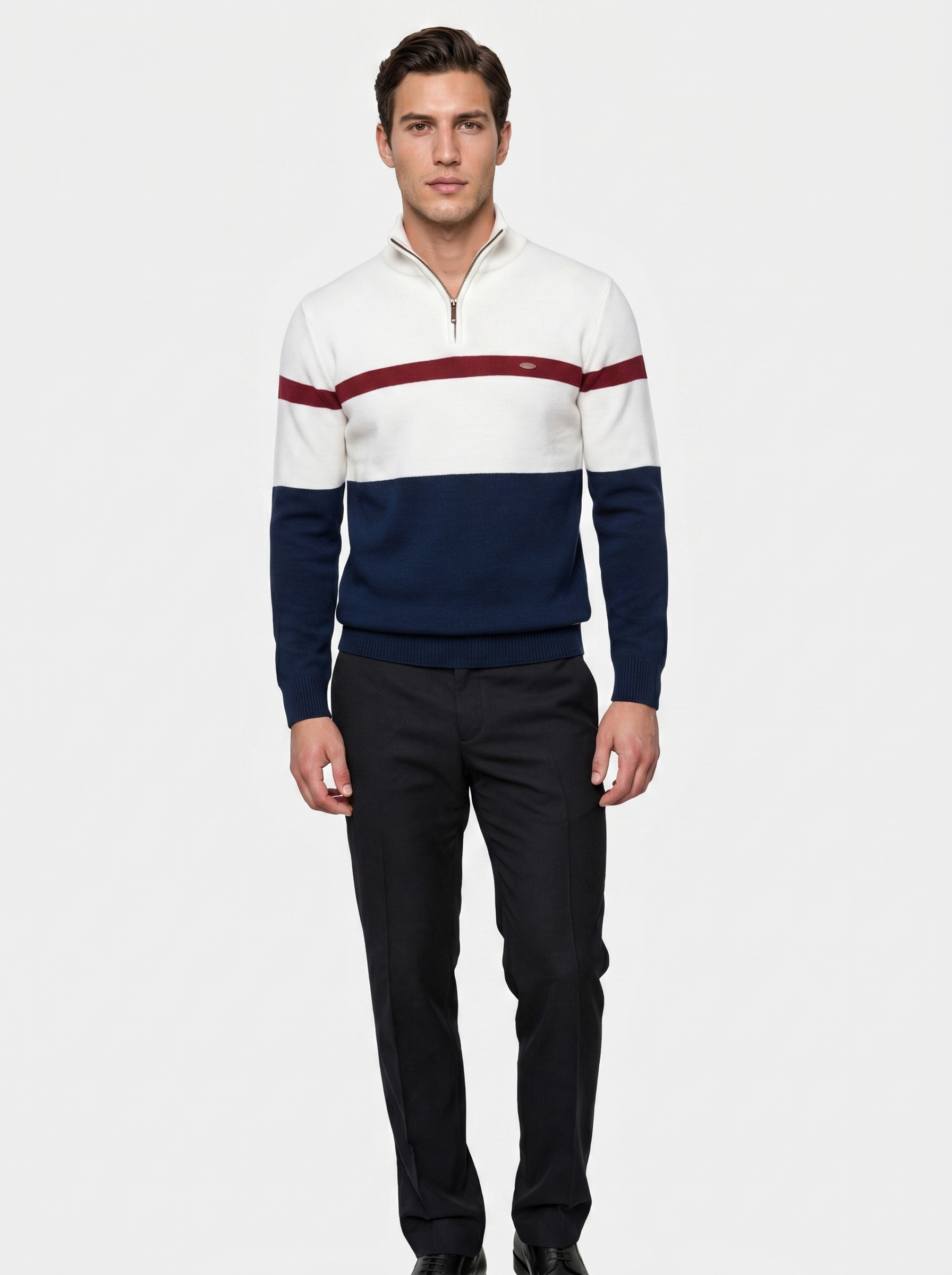 Quarter-Zip Jumper Sweater - Verocci Essentials