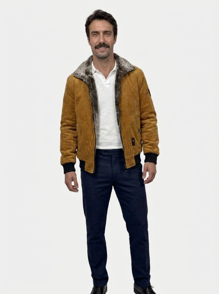 Thermal Windbreaker Corduroy Jacket - Verocci Essentials