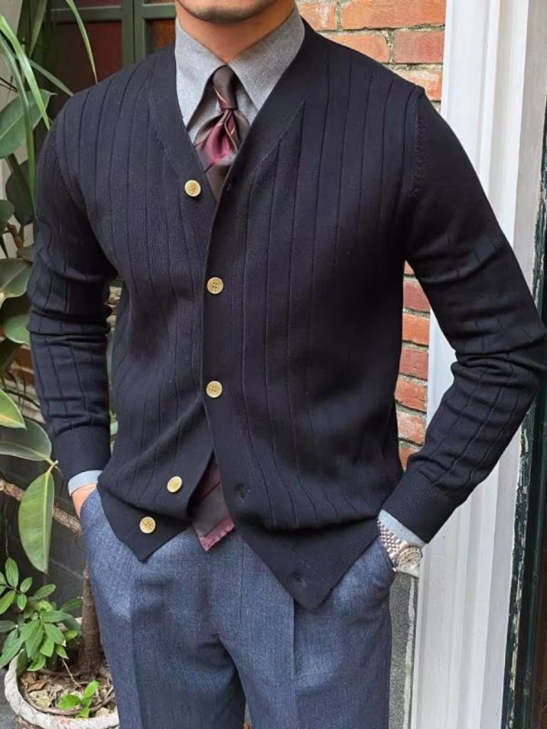 Knit Casual Cardigan - Verocci Essentials