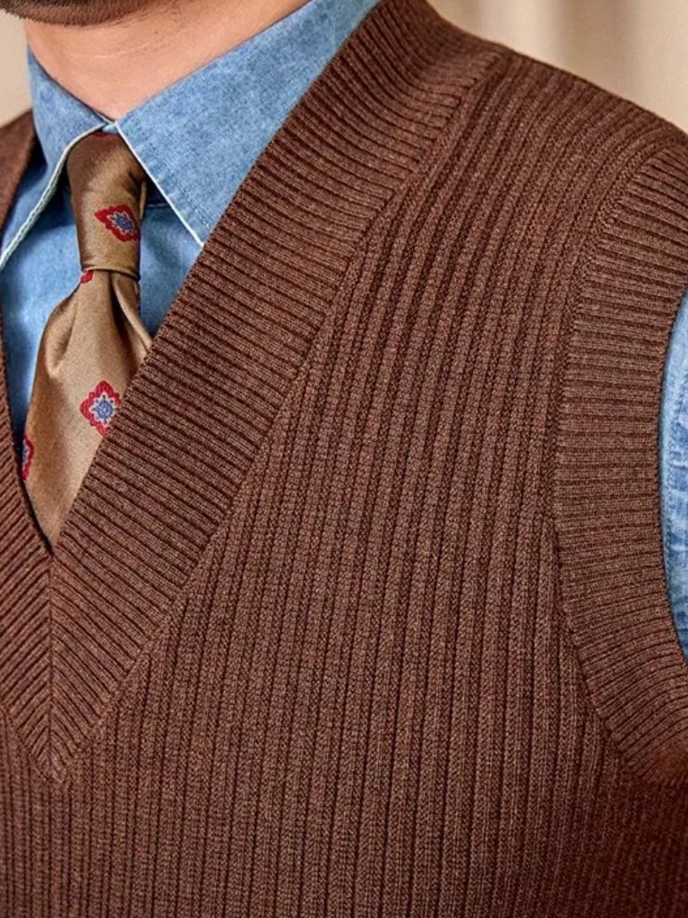 Knit Vest Waistcoat - Verocci Essentials