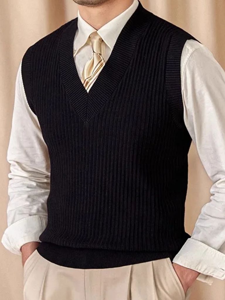 Knit Vest Waistcoat - Verocci Essentials