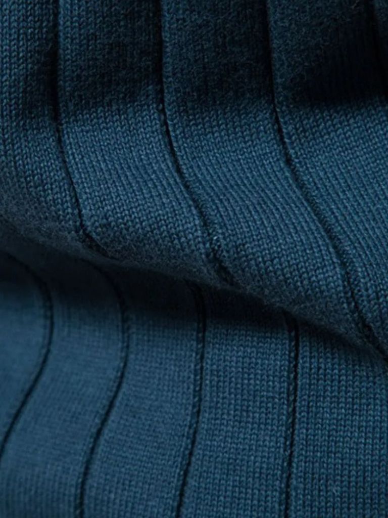 Knit Zipper Jacquard Solid Color Cardigan Sweater - Verocci Essentials