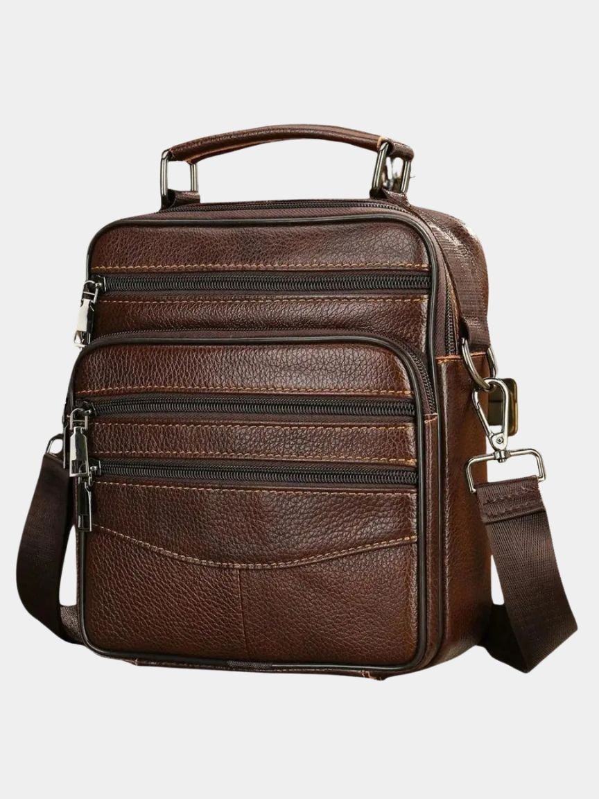 Leather Men's Shoulder Bag - Verocci Essentials